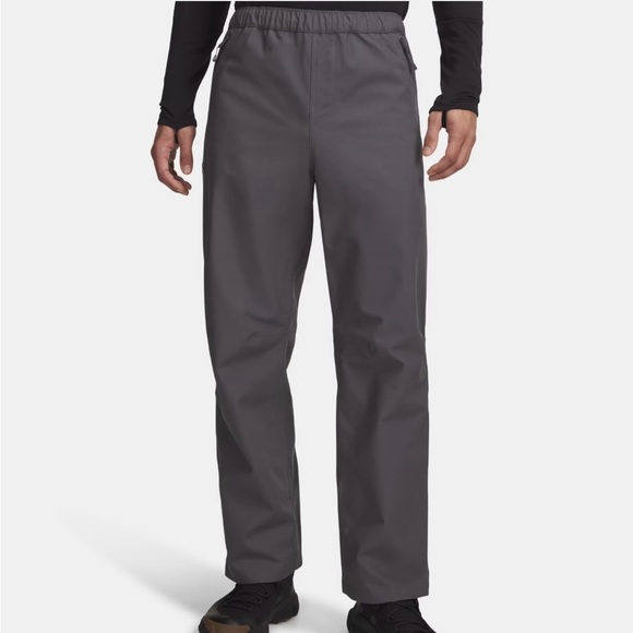 Under Armour Other - Under Armour Charcoal Lined Stormproof Rain Pants